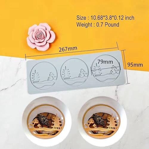 Miniatura 2 de Molde de encaje de hojas huecas 3D para fondant, molde de flores y dulces, chocolate, azúcar, decoración de tartas, parte superior de cupcakes (E