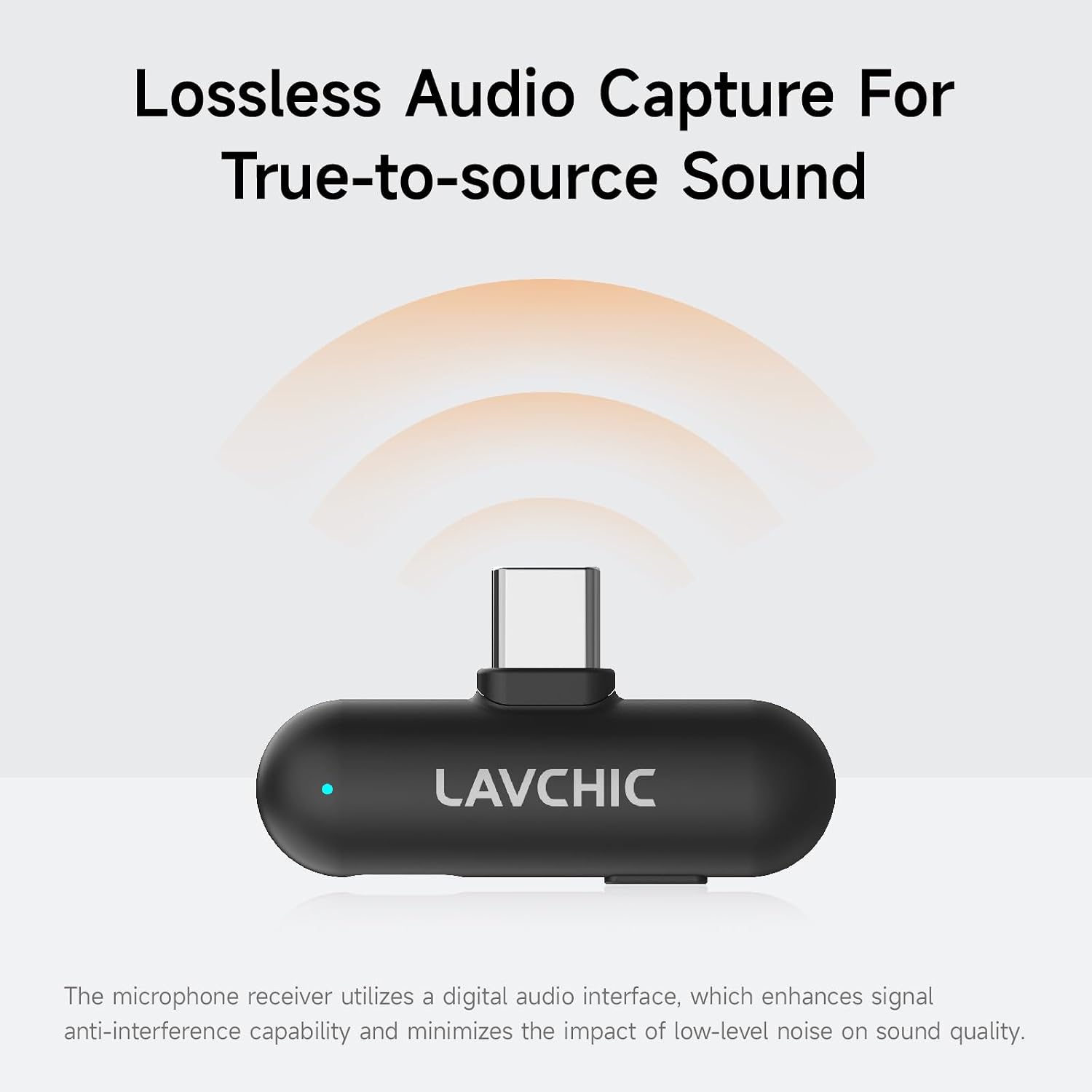 Mini Lavalier Microphone for iPhone Android Computer with Charging Case USB C Phone Mic for Vlogging Video Audio Recording Wireless Microphone AI Noise Reduction