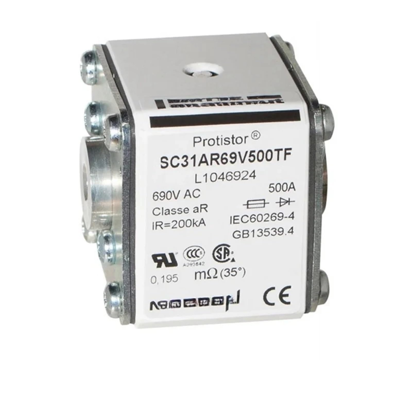 Fusible SC31AR69V500TFM évitez les pannes d'onduleur avec le modèle A1046914