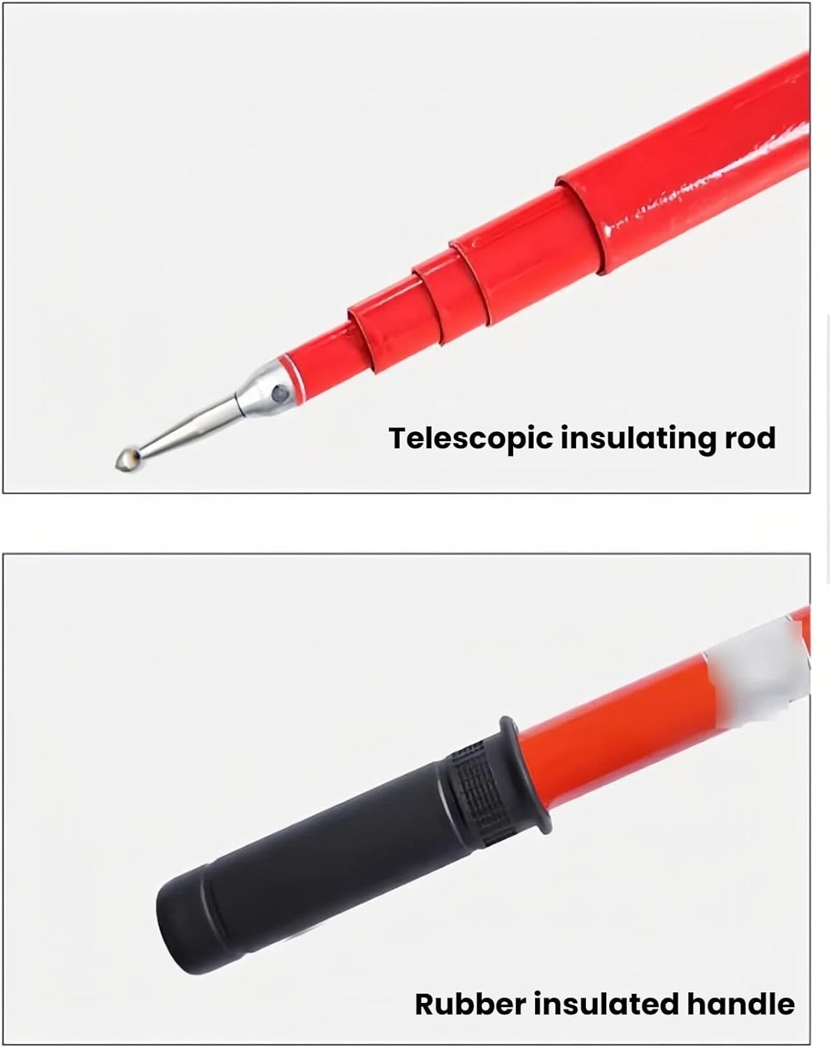 Retractable High Voltage Insulation Discharge Pole for Electrical Safety Testing & Line Maintenance - Essential Tool for Electricians & Utility Workers