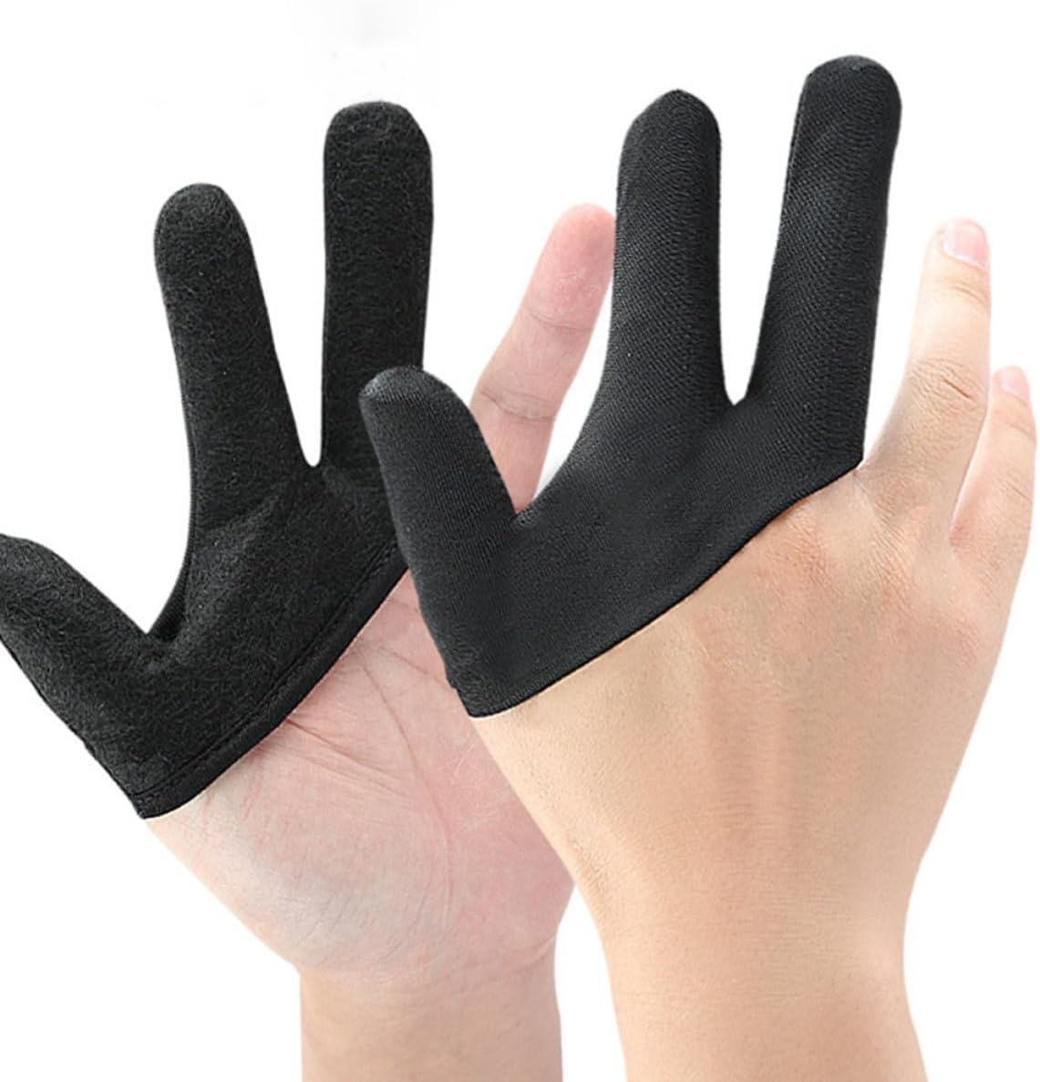 2pcs Heat Resistant Hair Curling Mitts Finger Gloves for Hair Styling and Straightening, Cotton Cloth and Non-woven Fabrics, Professional Hand Protection Gloves for Daily Use