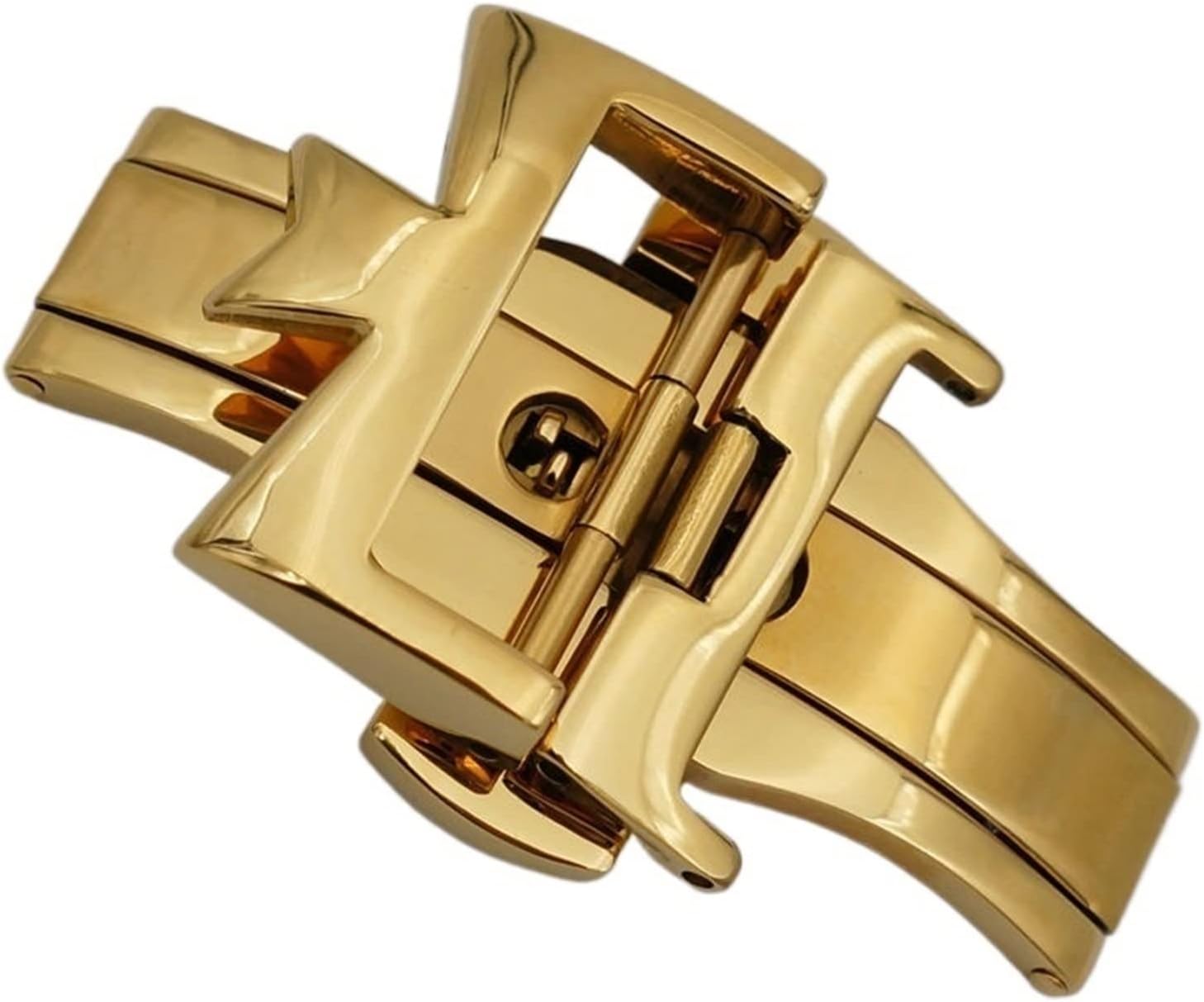 18mm 20mm 316L Stainless Steel Double By Double Open Watch Buckle Clasp Strap Deployant For Watchbands