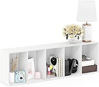 Vista 122 de Furinno - Estantería de cubos de 5 niveles serie Luder para libros y almacenamiento, color negro