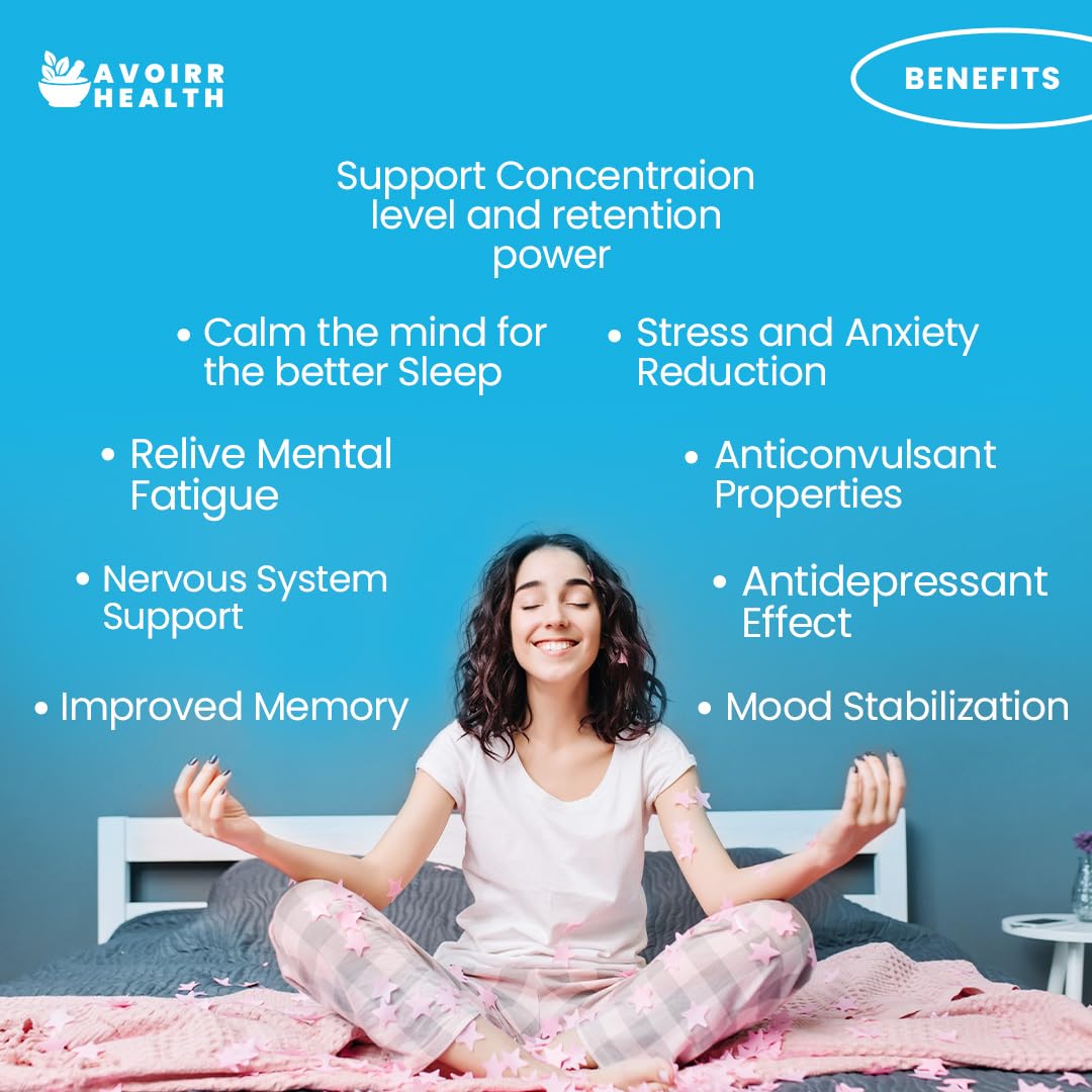 Brahmi & Ashwagandha Supplements Herbal Ayurvedic Brain Booster for Memory & Focus Stress Reliever Anxiety Relief, 60 Veg Capsules for Men Women — Amazon image 5