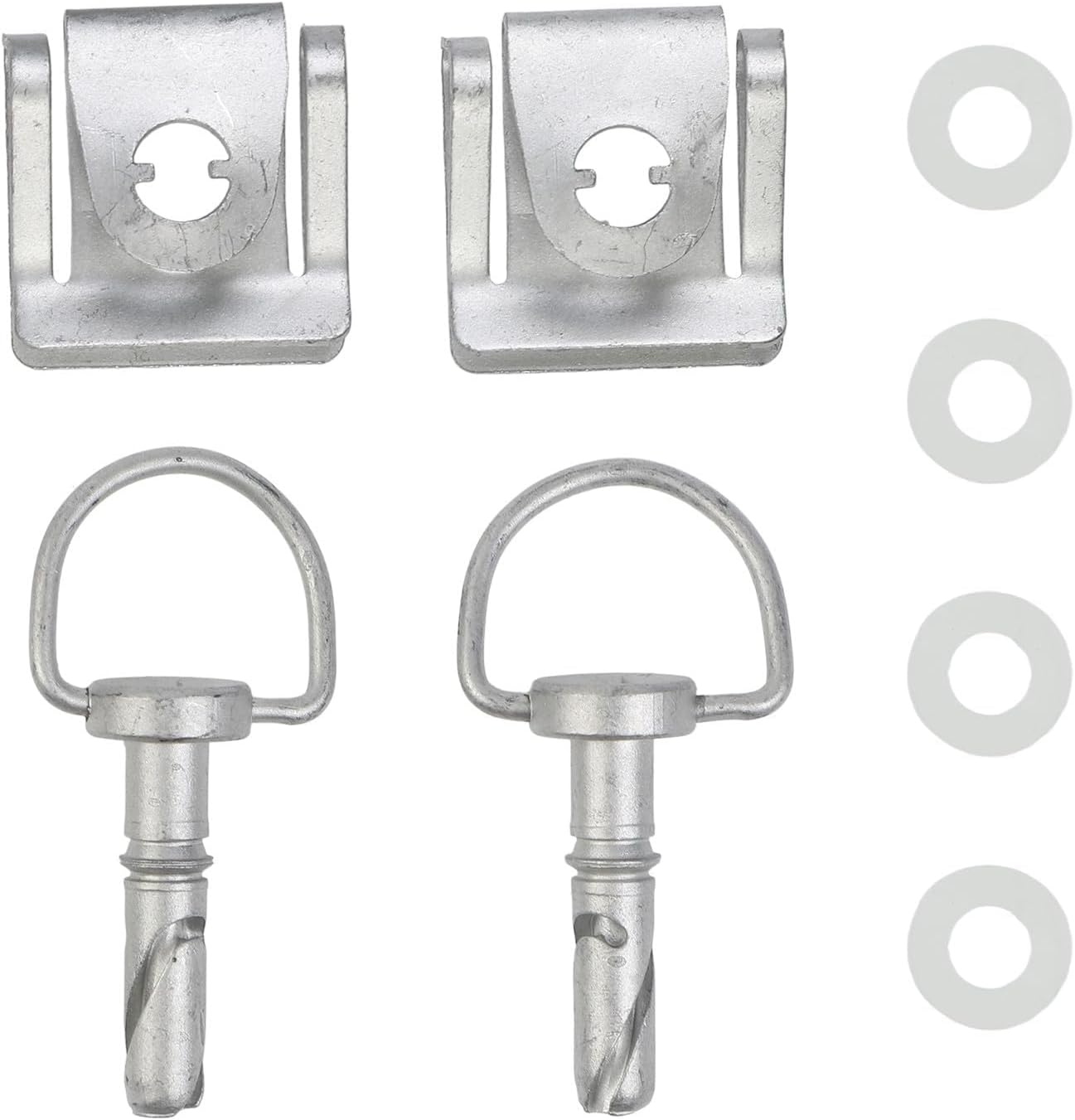 Compatible with 2PCS Engine Cover Fastening Nut A4519880067 Compatible with Fortwo 451 2007-2015, Metal Hood Trim Clip Screw Set for Secure Exterior Body Molding Repair and Replacement Parts