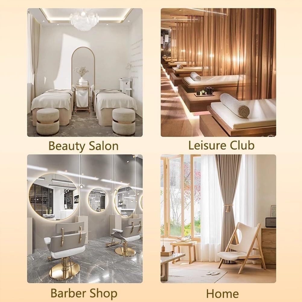 Beauty Salon Room Divider Curtain Rod, L-Shape Metal Privacy Partition for Salon, Office & Bedroom - Versatile Privacy Solution for Professional Spaces