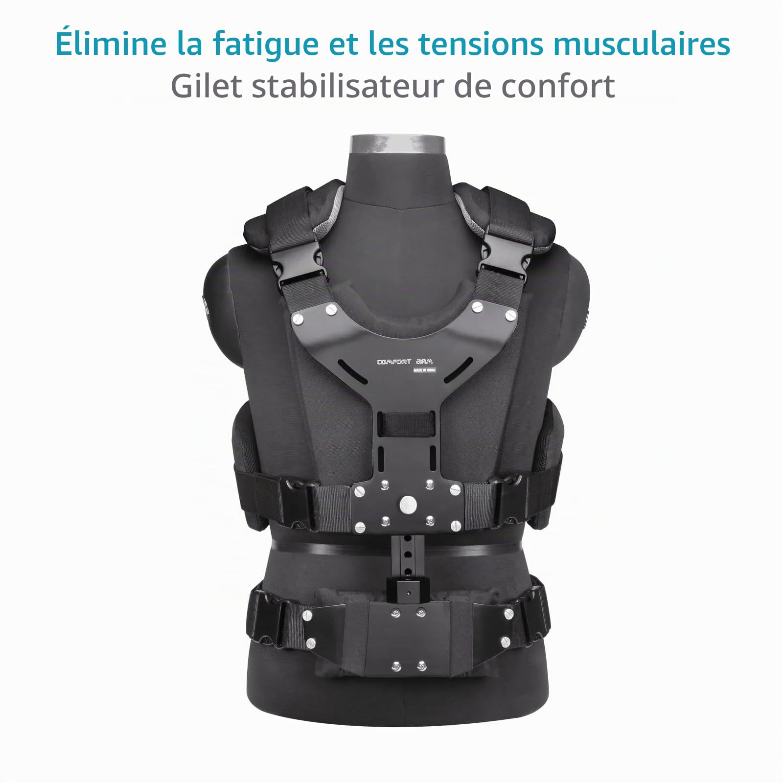 FLYCAM Comfort Arm & Vest pour stabilisateurs Portables, Body rig 5 kg