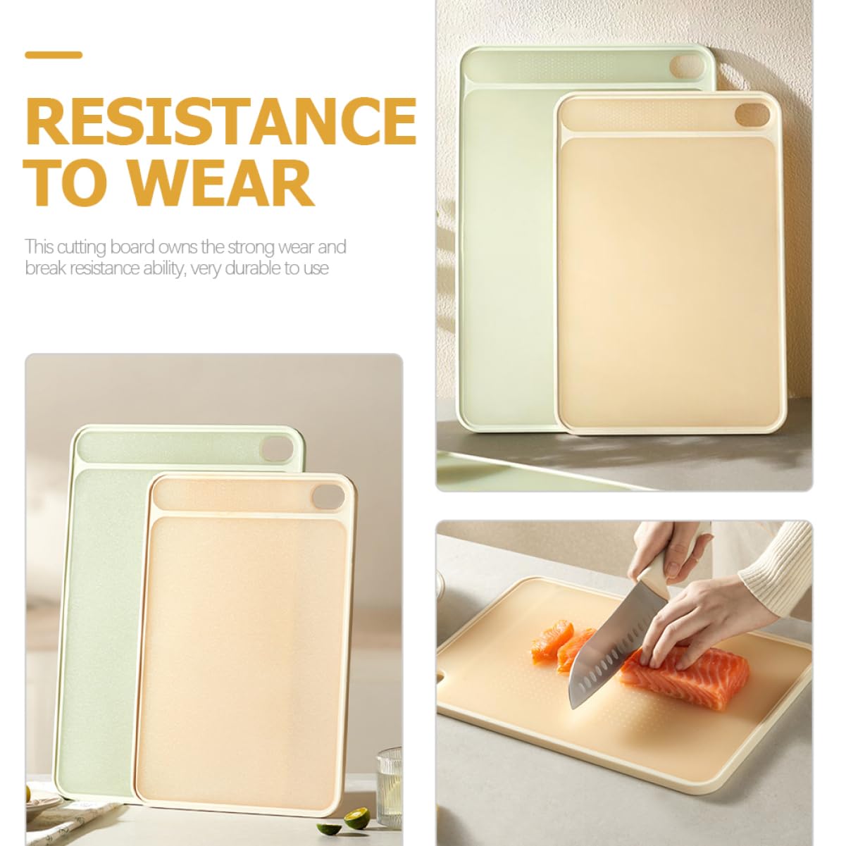 Tagliere Per Carne Forniture Da Cucina Bifacciale Scolapiatti in Plastica Per Verdure Accessorio Pratico E Robusto