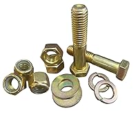 Vista 5 de M&M Fasteners 5,170 Piece Grade 8 Coarse Thread Hex Bolt, Hex Nut, Lock Washer, Flat Washer & Nylon Insert Nut Assortment Kit with 2 Metal Bolt Bins