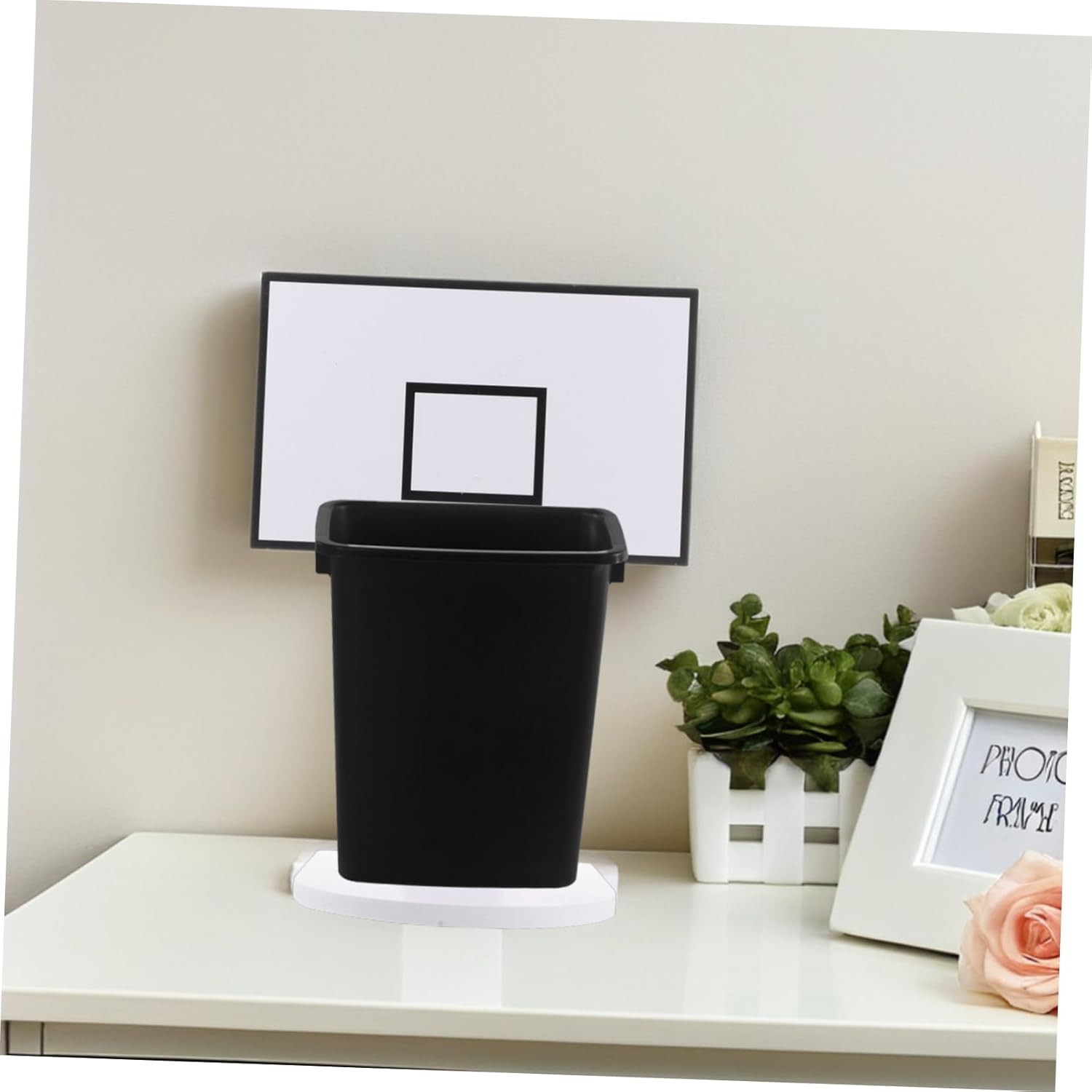 Convertible Trash Can Basketball Stand Mini Hoop Basketball for Room Bedroom