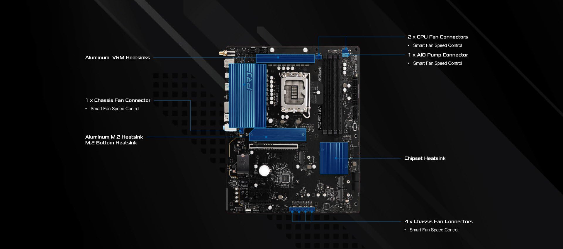 ASRock Z890 Pro-A W 90-MXBP60-A0UAYZ