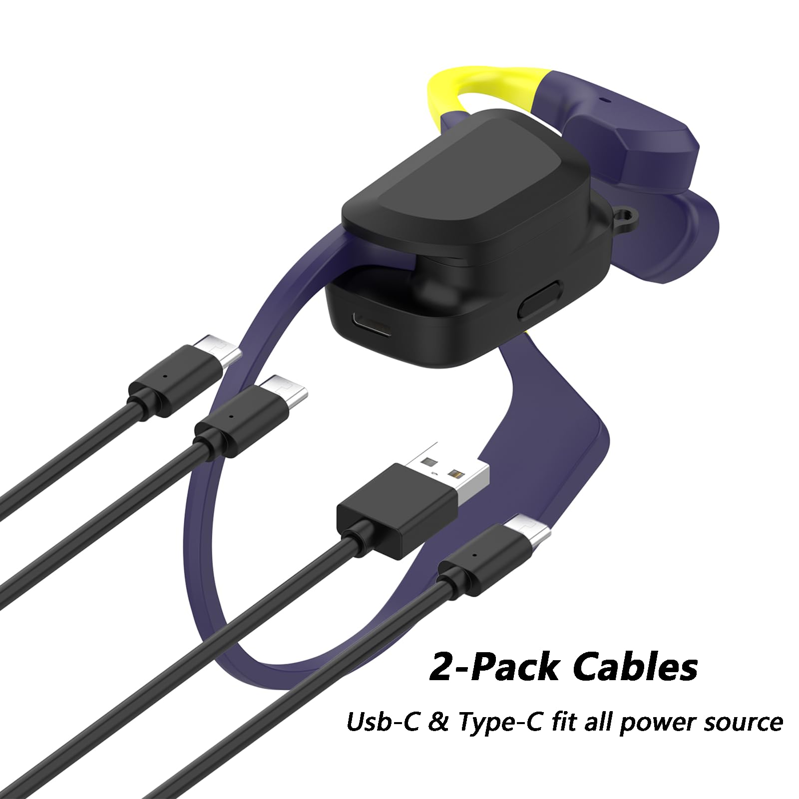 Base de carga para auriculares SUUNTO Aqua, estación de carga magnética portátil USB-A y tipo C