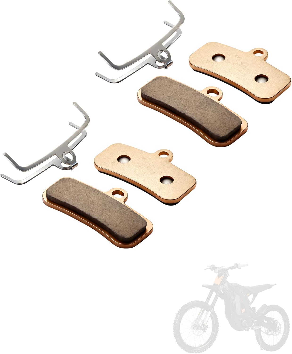 E Bike Front Rear Brake Pads,Disc Break Pads for Surron Light Bee X S/Talaria Sting MX3 R MX4/Super 73-R Adventure Series/Rawrr Mantis X Mini R/X160/X260