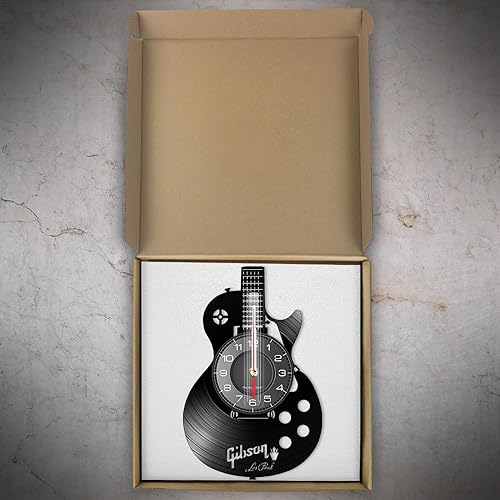 Miniatura 7 de Reloj de pared de disco de vinilo de 12 pulgadas para dormitorio, decoración de pared interior del hogar, música colgante de luz nocturna, reloj de