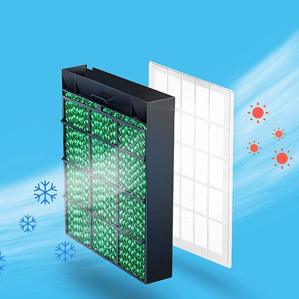 Evaporative Cooler, Portable Air Conditioner with Remote Control and Air Purification Humidifier 3 Fan Speeds with Oscillation Function for Home or Office