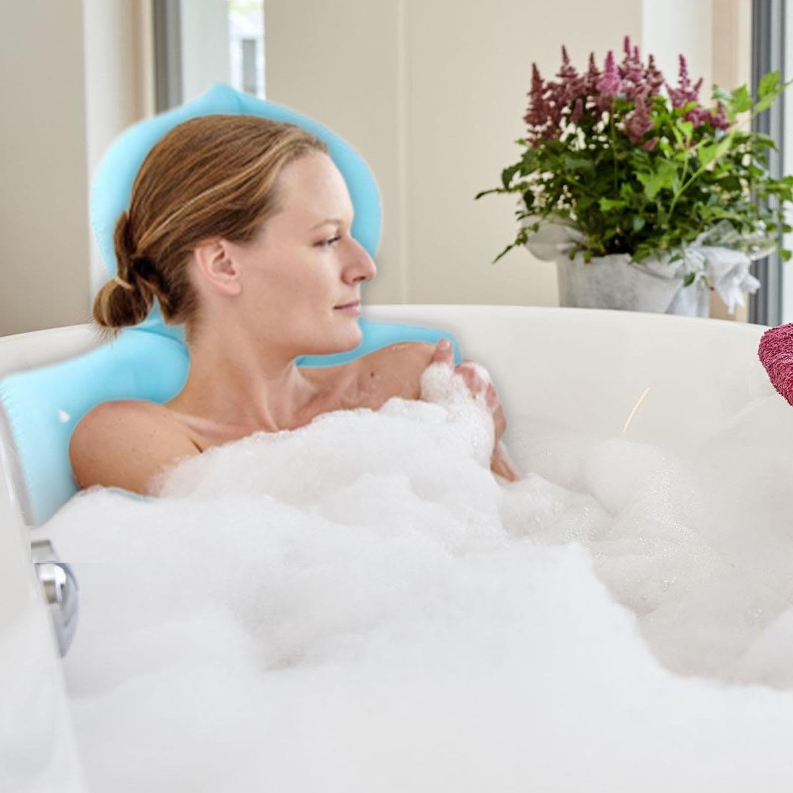 Poduszki k?pielowe do wanny Ca?e cia?o,Poduszka do k?pieli ca? cia?a do wanny | Poduszka do k?pieli z przyssawkami | Antypo?lizgowe przyssawki Poduszka do wanny Spa do podparcia g?owy i szyi