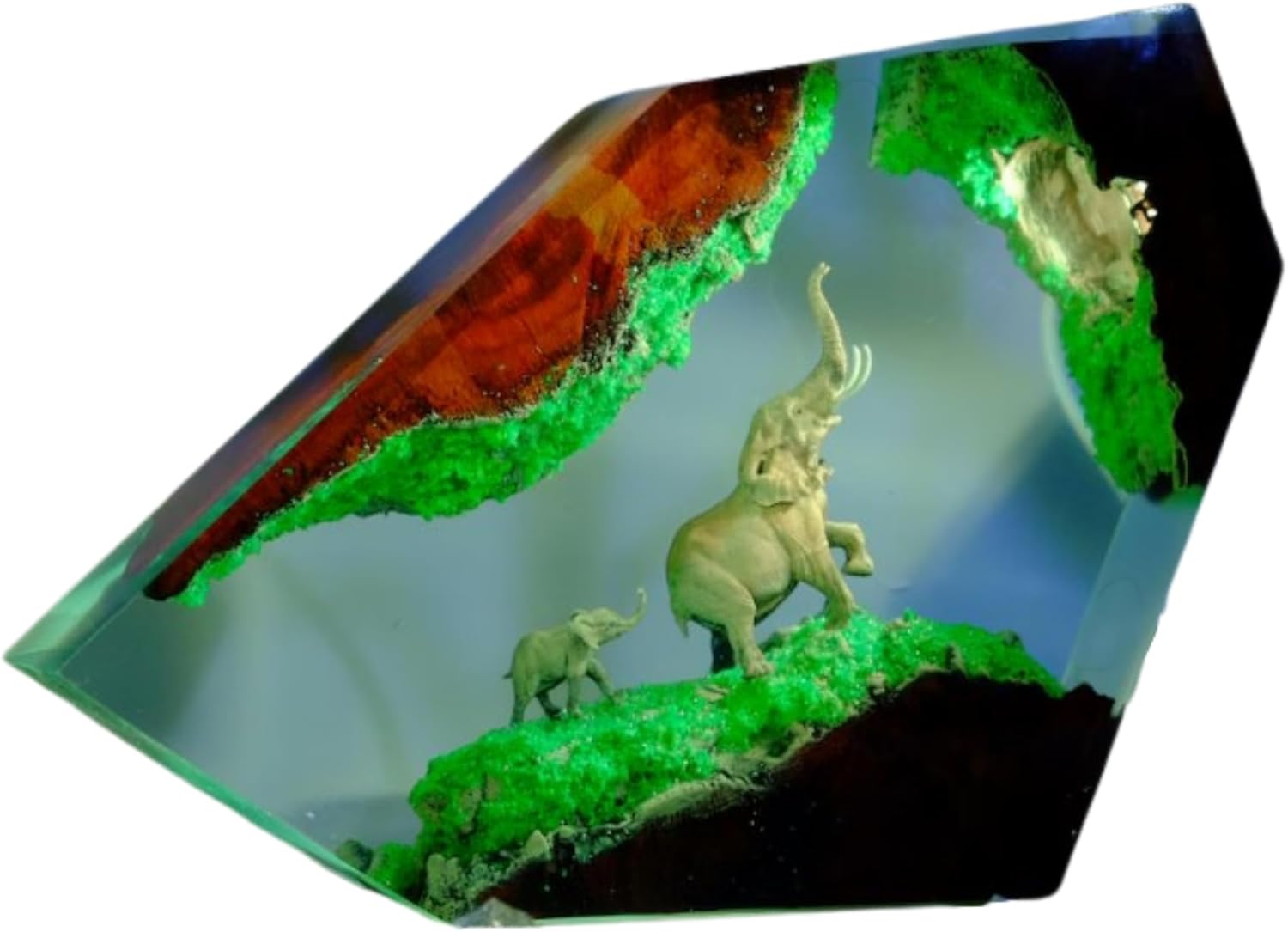 Elephant Lamp, Handcrafted Night Light, Living Room Decor, Unique Gift Idea, Lighting Home Decorative, Gift for Men Women (6x3.5 inch)