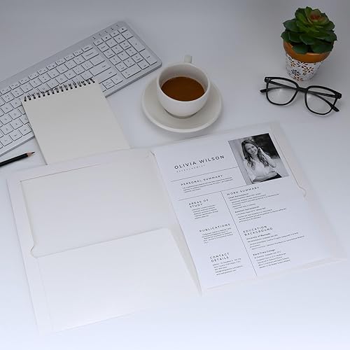 Miniatura 3 de Carpetas de papel laminado brillante de dos bolsillos, tamaño carta con bolsillos, capacidad para 100 hojas, para escuela, oficina, hogar, caja de