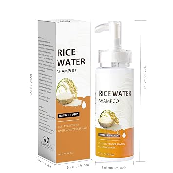 Rice Water Shampoo for Hair Growth, rice shampoo for Thinning Hair and Hair Loss, Hair Shampoo For All Hair Types