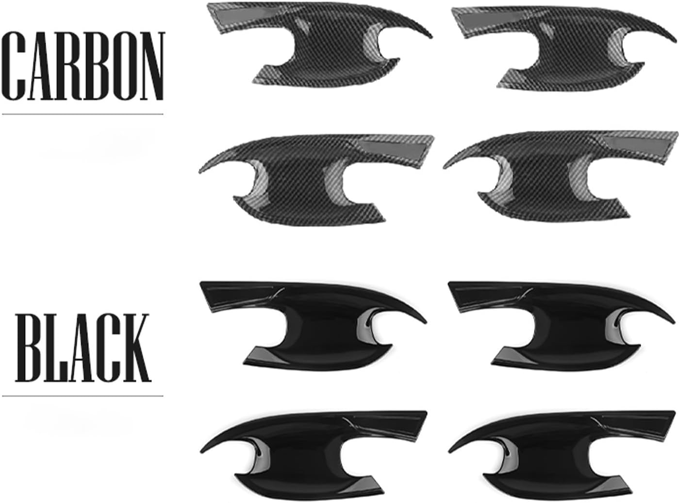 ABS Car Exterior Door Handle Bowl Cover Outside Door Bowl Protective Door Bowl Cover Trim Set Compatible with Hyundai Tucson 2024 2025 Accessories (Gloss Black)