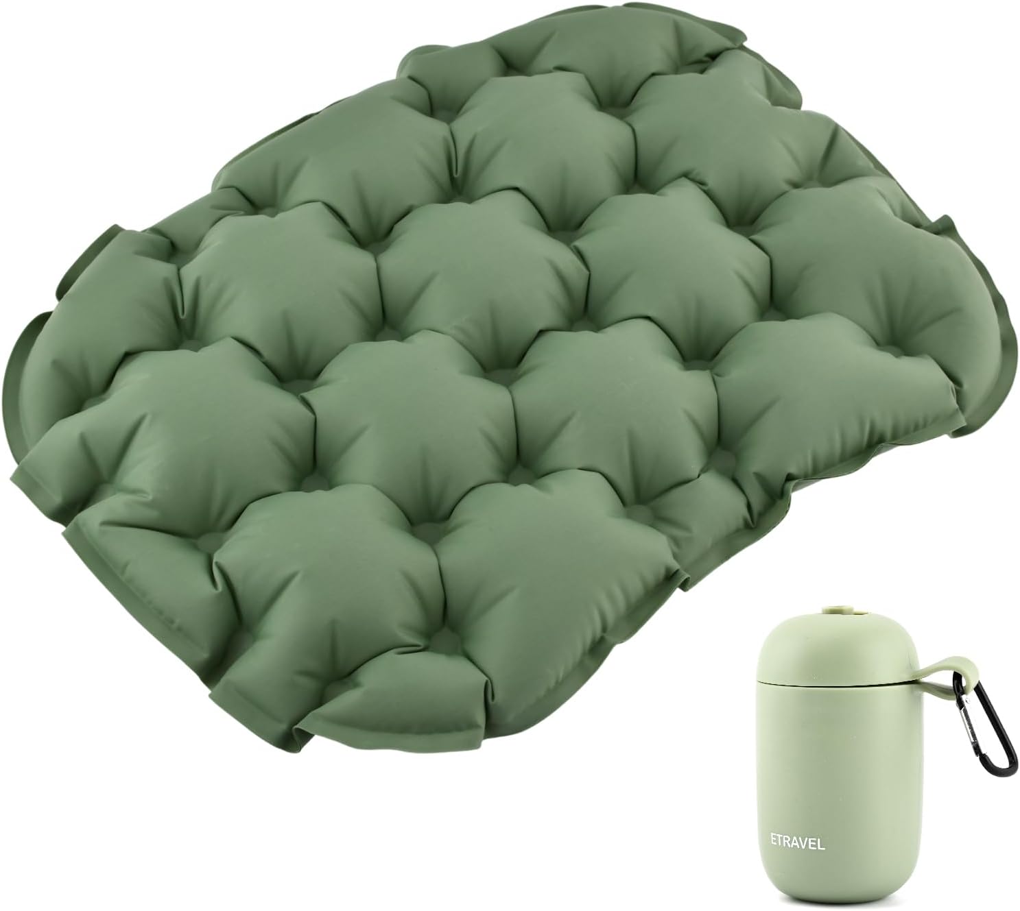 Inflatable Seat Cushion, Pump Up Lightweight Portable Airplane Seats Pad, Waterproof Chair Pad,Pressure Relief Seat Cushion for Long Flights Stadium Camping Office Trave