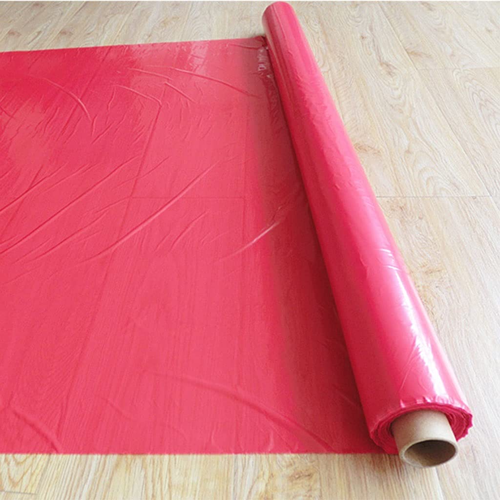 Pflanzliche Kunststofffolie gelocht, 5~50 m rote Pflanzmulchfolie, effizientere Folie for Anbau von Gemüsepflanzen, Folie zur Pflanzenpflege im Gewächshaus, Landwirtschaftsfolie, 1 Stück(15Meters)