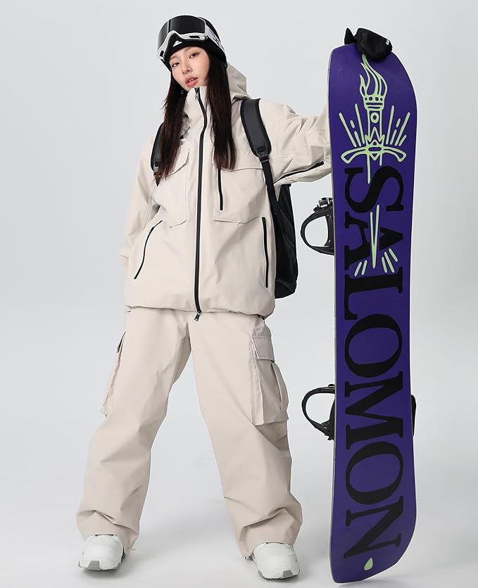 Amazon.co.jp: [HOTIAN] スノーボードウェア メンズ 上下セット 耐水圧