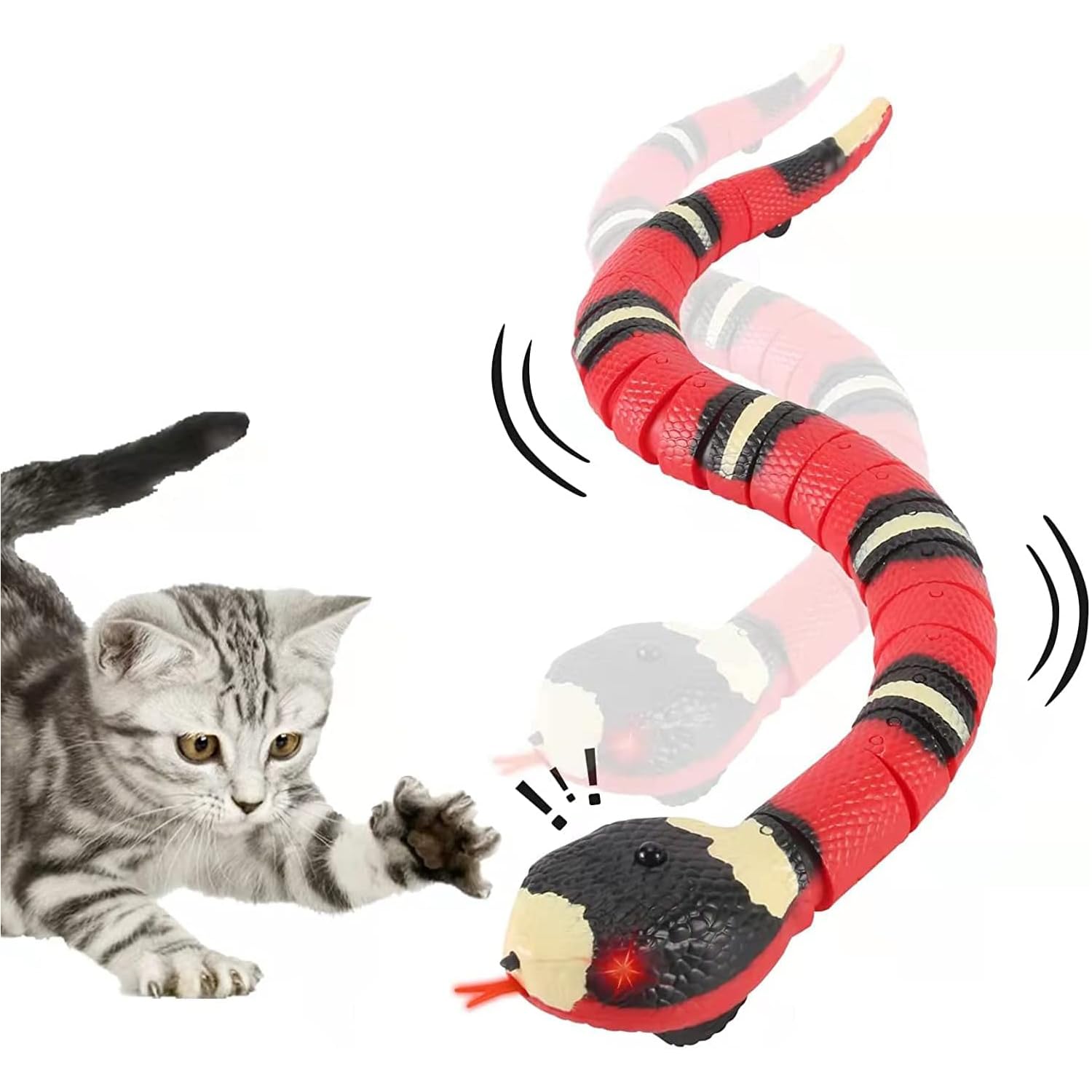 See full amazon price history chart for X spring Interactive Cat Toy Snake, Realistic Simulation Smart Sensing Snake Toy, USB Rechargeable Toys Snake, Automatically Sense Obstacles and Escape Toys, Tricky Snake Cat Toys for Indoor Cats Dogs X spring Interactive Cat Toy Snake, Realistic Simulation Smart Sensing Snake Toy, USB Rechargeable Toys Snake, Automatically Sense Obstacles and Escape Toys, Tricky Snake Cat Toys for Indoor Cats Dogs (B0CFFRHHXB) Amazon Price History, Amazon Price Tracker