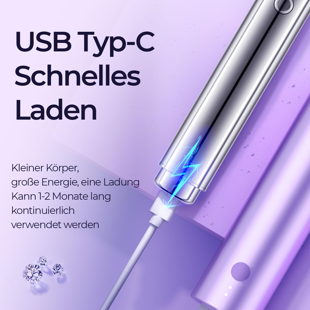 Tondeuse à sourcils électrique de qualité supérieure pour femme, soin complet des sourcils en un clic, éclairage LED, design silencieux, longue durée de vie de la batterie (argenté)