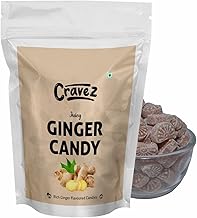 Cravez Ginger Flavour Candy (500 Gm) | Best Premium Dried Adrak Sweets Candy | Khatti Mithi Goli | Ginger Toffee | Immunity Booster Candy