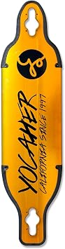 Yocaher Aluminum Gold or Black Skateboards Longboard Drop Through Deck ONLY or Complete Long Board, for Boys, Girls, Kids, Teens and Adults and for Beginners to Professionals