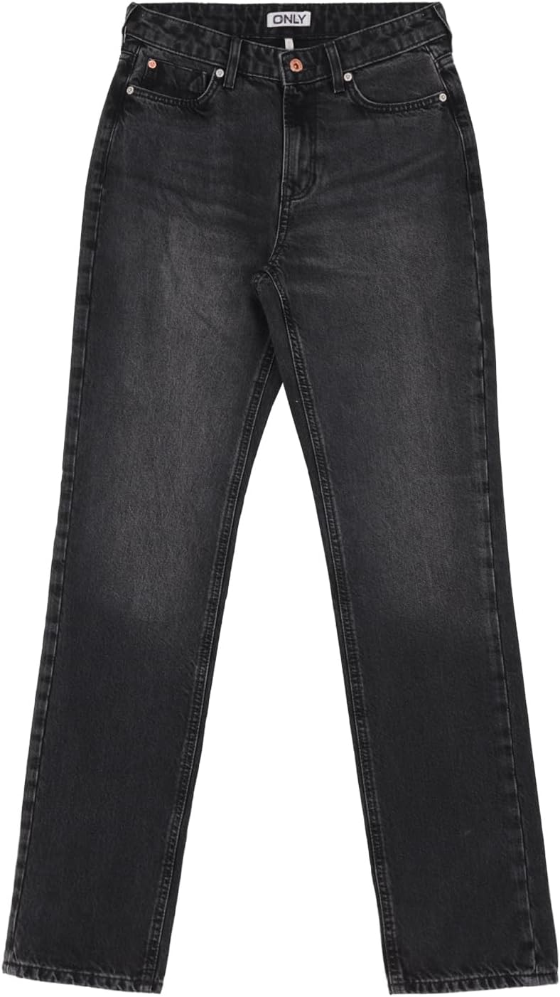 ONLY ONLJACI MW STRAIGHT BL DNM CRO Jeans Kadın