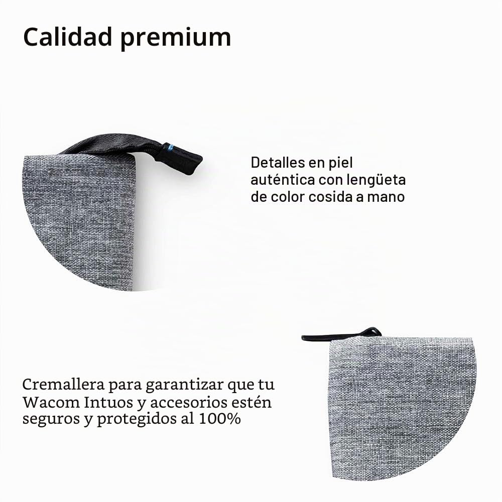 Wacom ACK52701 - Funda Blanda, tamaño M, Color Gris