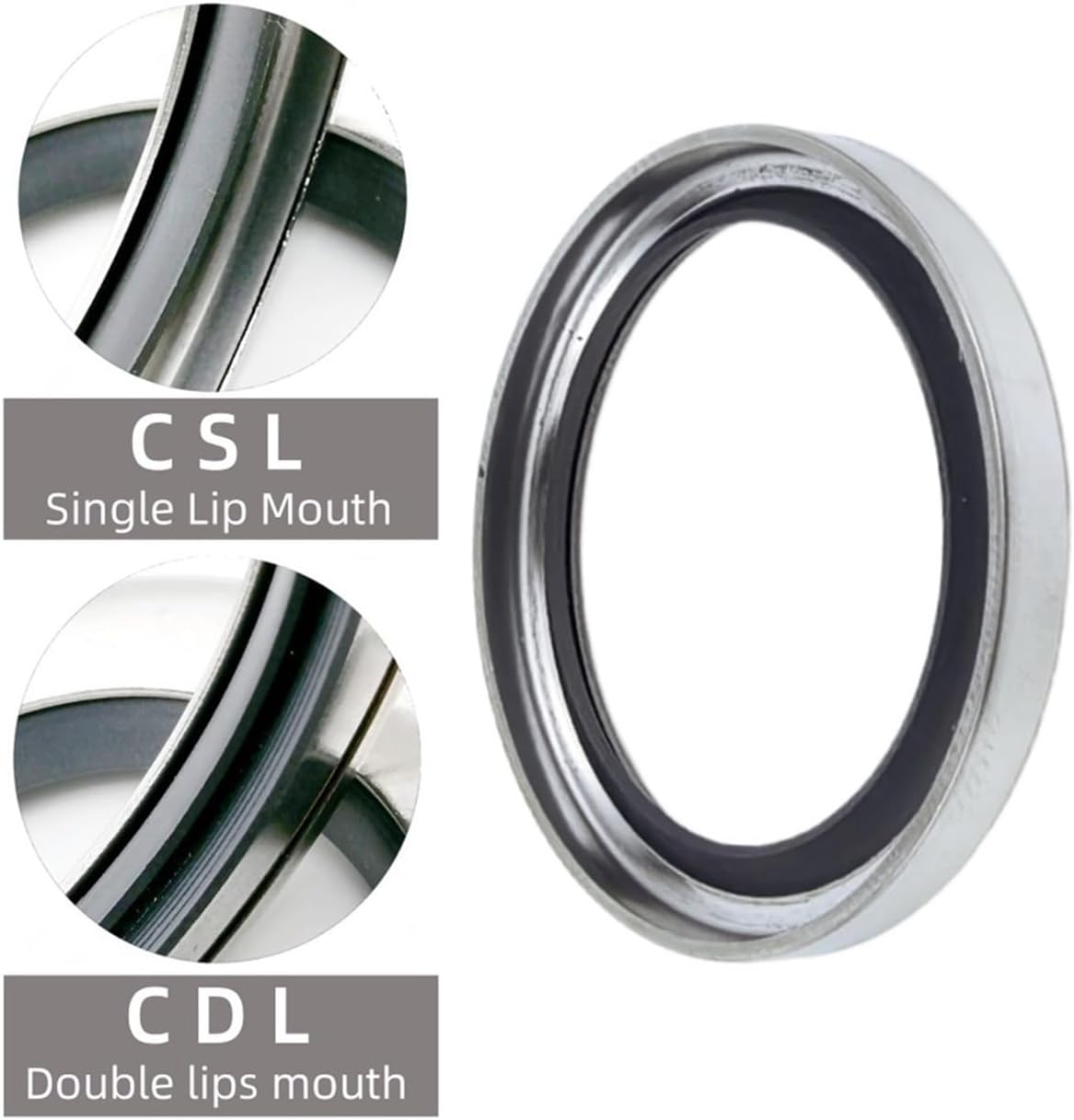 MAQJAPIIE Stainless Steel Shaft Oil Seal 36/37/38 * 50/52/55/58 * 7/8/10/12mm(C-s-l,38x52x10mm)