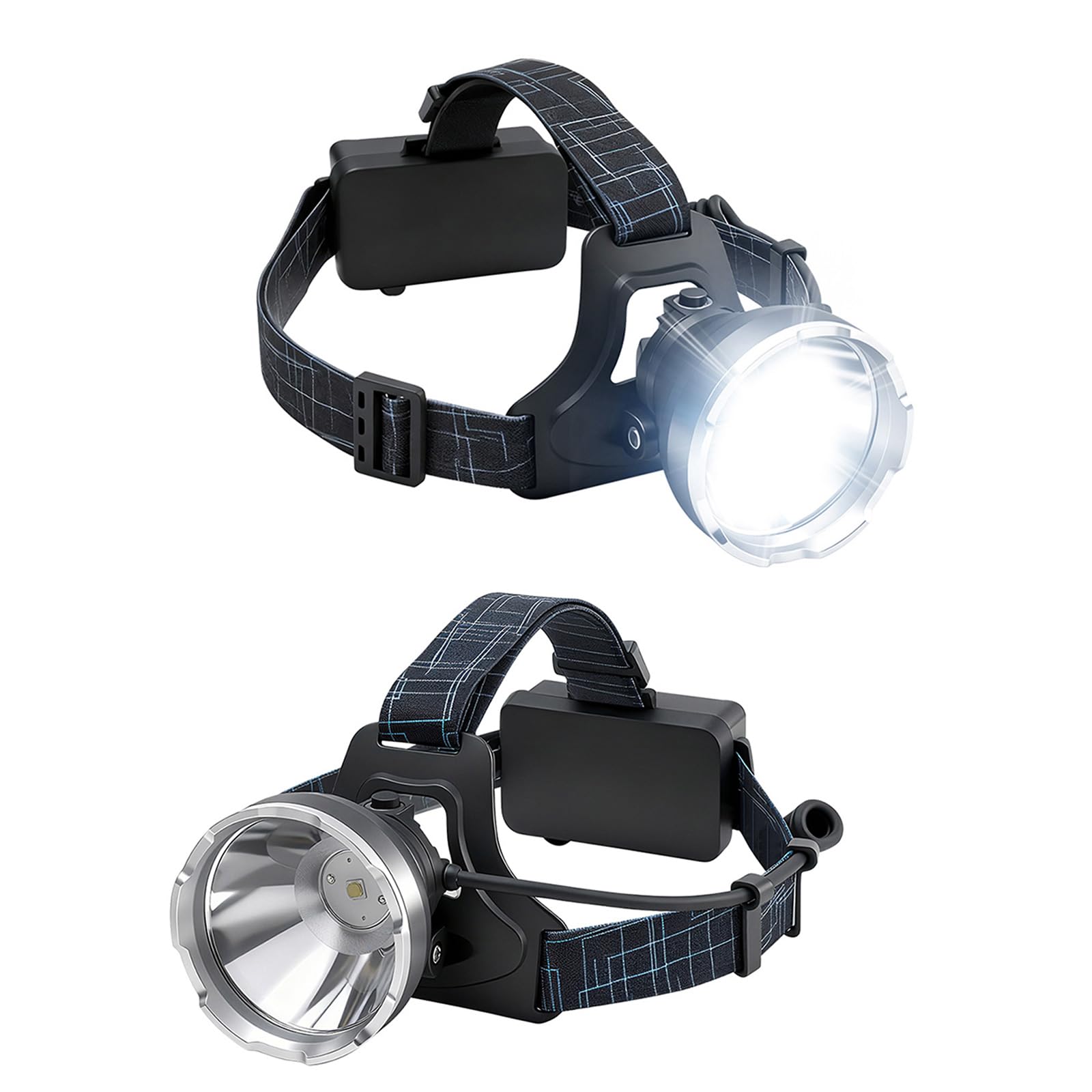 Reflektor LED o dużej mocy z regulowanymi kątami na zewnątrz wodoodporna lampa wędkarska przenośna lampa kempingowa na noc światło zewnętrzne ładowalna latarka czołowa przenośna lampa