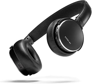Status Audio BT One Wireless On-Ear Headphones - Bluetooth 5.0. 30 Hours of Battery, USB-C + Quick Charge, Award Winning Sound + Minimalist Metal Design, Matte Finish (Jetblack)