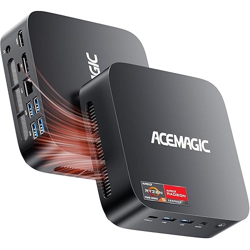 ACEMAGICIAN Kron Mini K1 AMD Mini PC Ryzen 7430U, Mini Gaming PC 32GB DDR4 512GB SSD, Mini Computers Micro Desktop PC Support 4K Triple Display/WiFi6/BT5.2 for Gaming/Office/Home