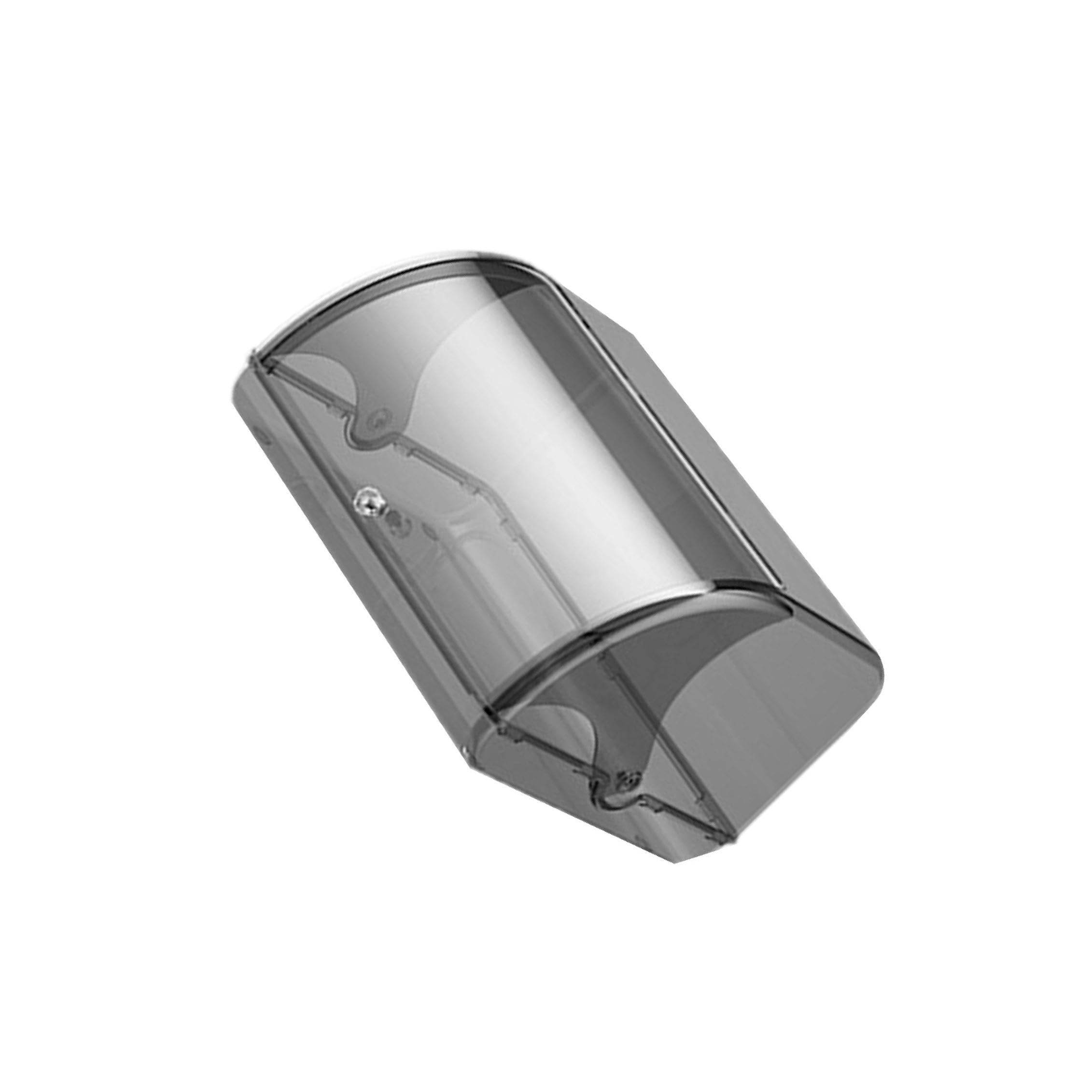 Boîte à pain style ferme gris clair de 30 cm avec couvercle de protection