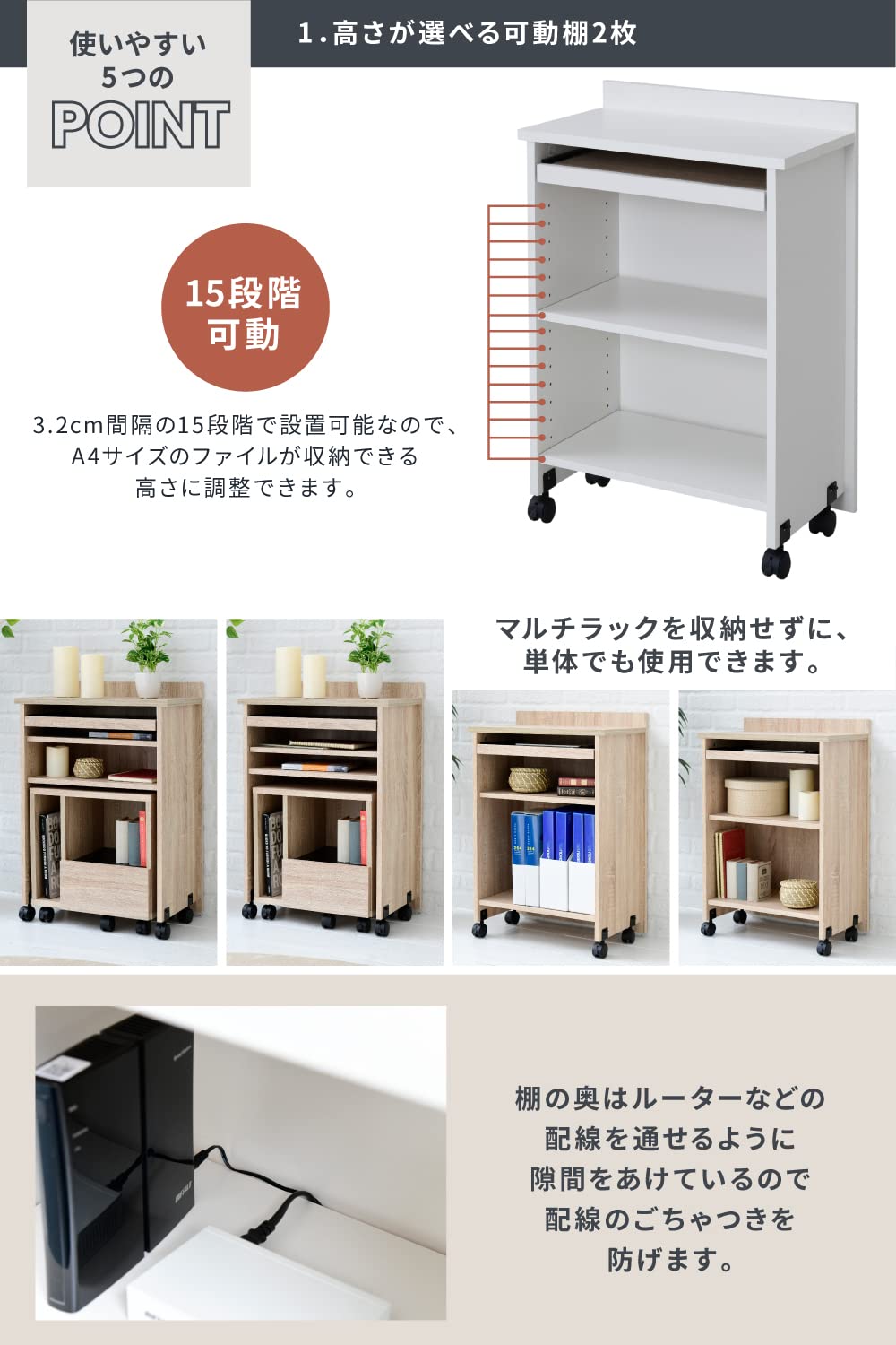 カウンター下収納 白 ① カウンター下収納 棚 ホワイト」の人気商品一覧 | 安い商品を