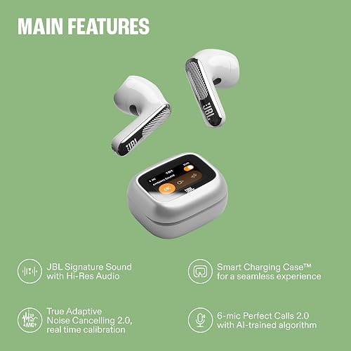 JBL Live Flex 4, Écouteurs sans Fil avec Réduction de Bruit, Vert - 4