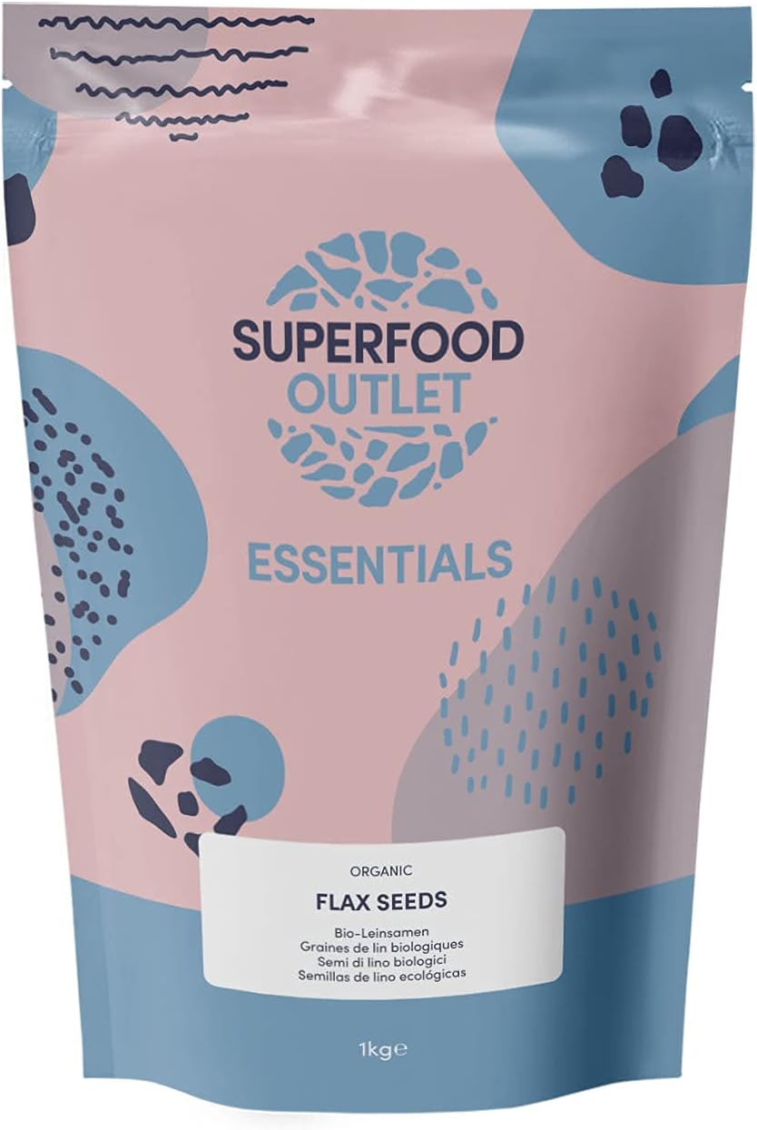 Superfood Outlet Organic Raw Flaxseed/Linseed 1kg Amazon.co.uk Grocery