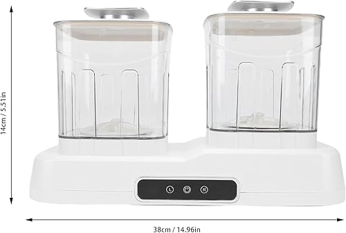 Miniatura 2 de Lavadora de ropa interior, diseño de bañera doble independiente, 360, lavado completo, mini lavadora de lavandería, 2 modos de limpieza, lavadora