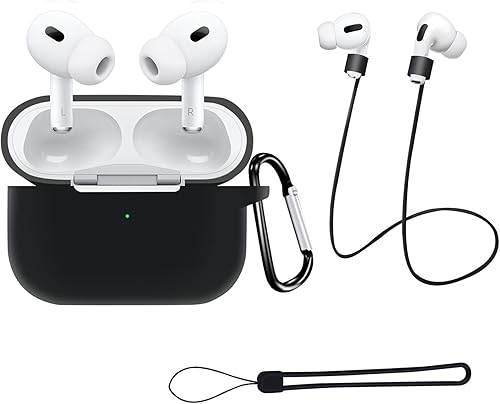 Funda para AirPods Pro 2 con llaverocorrea de manocorrea antipérdida, YouCut AirPods Pro 2 generación 2022 Funda protectora de silicona a prueba de