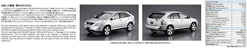 Miniatura 6 de Aoshima Bunka Kyozai 124 The Model Car Series No.105 Toyota GSU30W Harrier 350G Premium L Paquete 2006 Modelo de coche