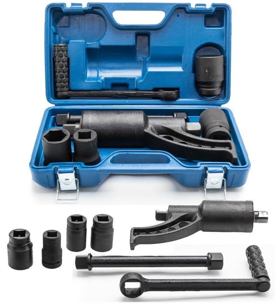 Torque Multiplier Set Wrench Lug Nut Labor Saving Lugnuts Remover 4pcs Socket