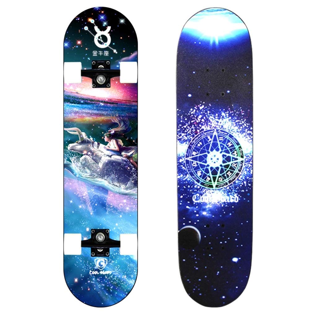 Planche à roulettes complète Skateboards 31"x8 Complète Freestyle Carving Cruising Dancing Pro Skateboards Longboard