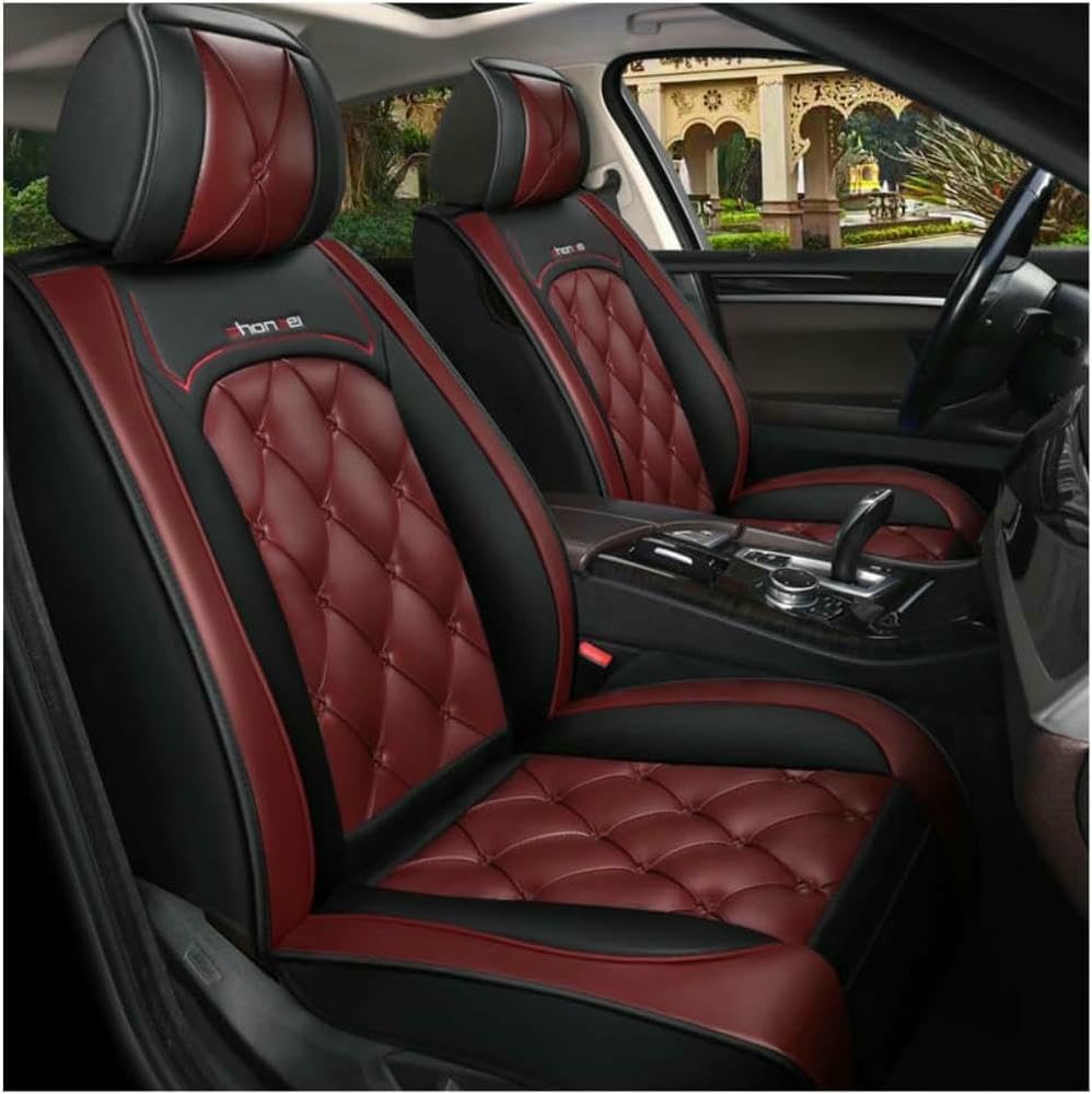 pokrowce na siedzenia samochodowe nadają się do Mitsubishi Pajero 4 2 Sport Outlander XL ASX Montero akcesoria Lancer 9 10 Carisma pokrowce ochronne / akcesoria samochodowe, czerwone