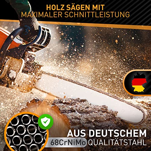 HARDTWERK ALPHA Sägekette 3/8″ 1,3mm für 35cm Schwert 52 TG 3er Pack