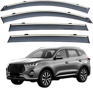 Compatible with Xcite X-Cross 7 Side Window Sun Rain Visor Weathershield Window Deflectors Weather Shields