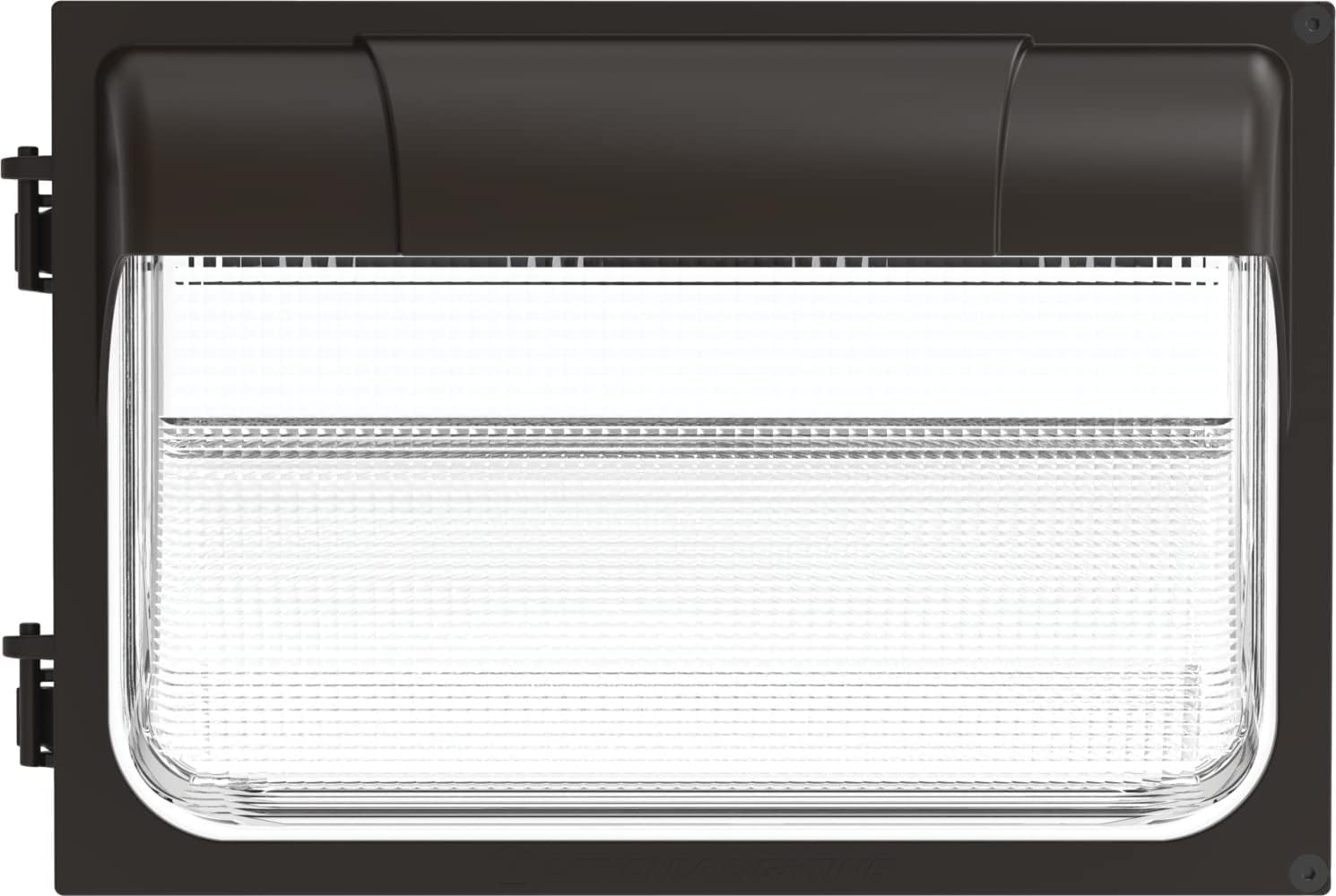 Lithonia Lighting 13" LED Wall Pack Outdoor Light Fixture, Building Wall Light, Adjustable Lumens, 4000K Cool White, MVOLT 120-277V, IP65, Glass Lens, Bronze (TWX2 LED ALO 40K MVOLT DDBTXD)